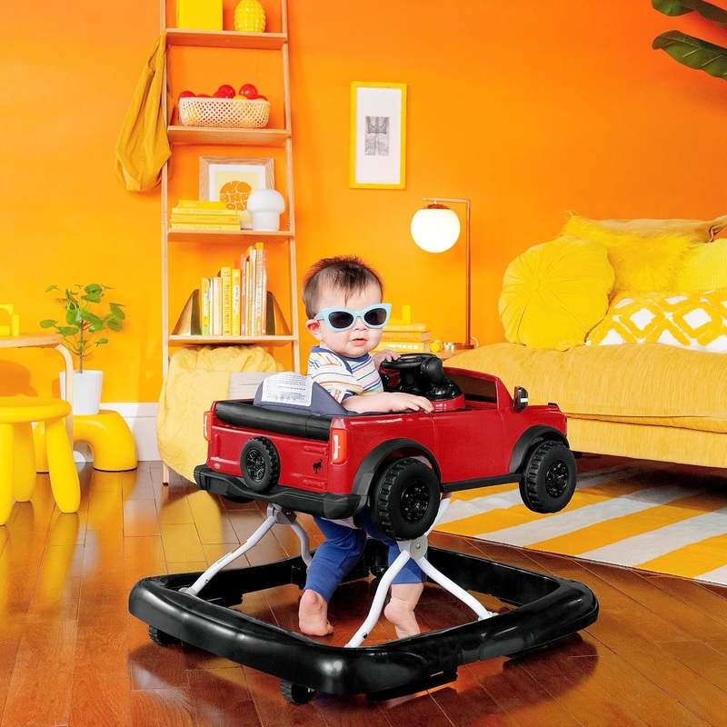 Bright Starts Ford Bronco 4 - in - 1 Red Baby Activity Center & Push Walker - Kidsy