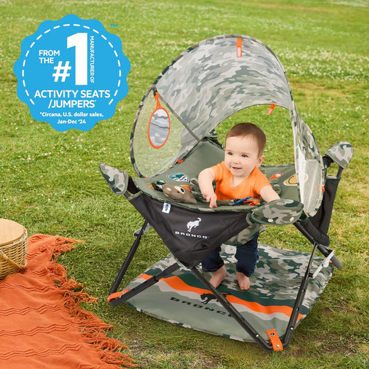 Bright Starts Ford Bronco Pop ‘N Jump Portable Baby Jumper 6–12 Months - Kidsy