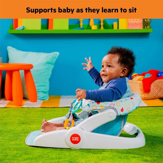 Bright Starts Learn - to - Sit 2 - Position Baby Floor Seat (Wild Wiggles) - Kidsy