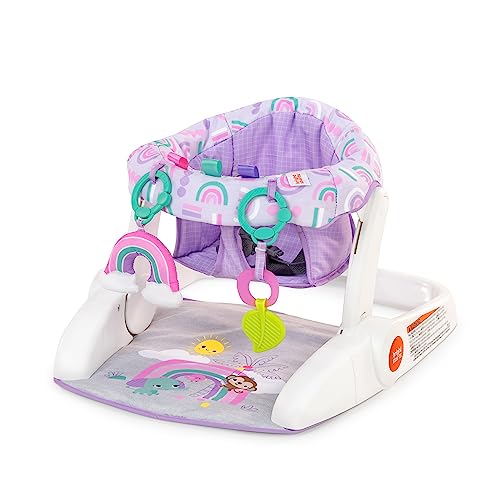 Bright Starts Learn - to - Sit 2 - Position Baby Floor Seat with Toys (Purple) - Kidsy