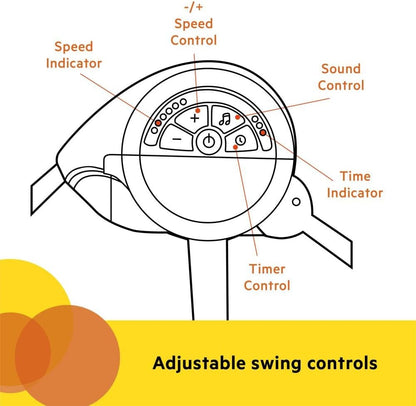 Bright Starts Playful Paradise Portable Baby Swing (Green) - Kidsy