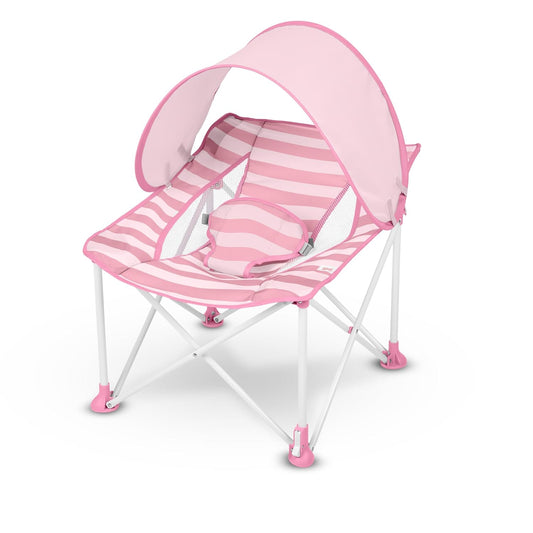 Bright Starts Pop 'N Chill Baby Travel Chair (Pink) - Kidsy