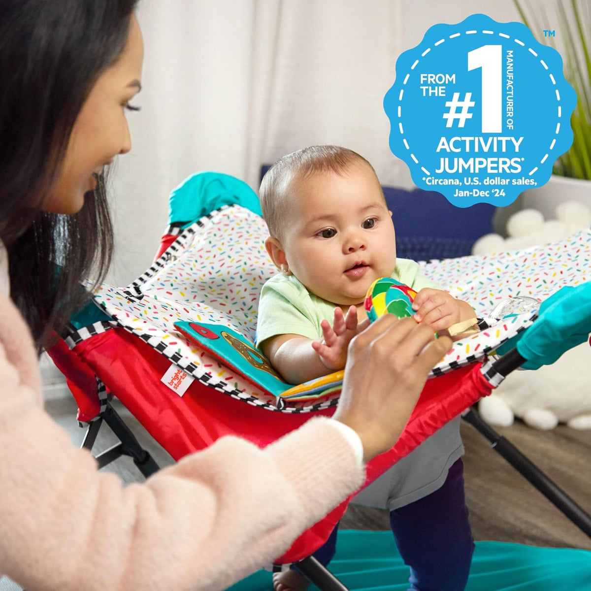 Bright Starts Pop 'N Jump Activity Jumper (Sweet Treats) - Kidsy