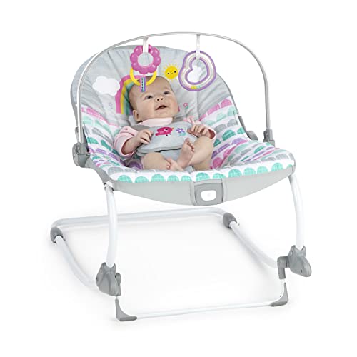 Bright Starts Rosy Rainbow Infant to Toddler Rocker with Vibrations - Kidsy