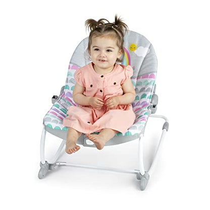 Bright Starts Rosy Rainbow Infant to Toddler Rocker with Vibrations - Kidsy