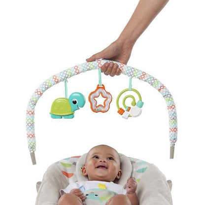 Bright Starts Soothing Vibrations Baby Bouncer (Happy Safari) - Kidsy