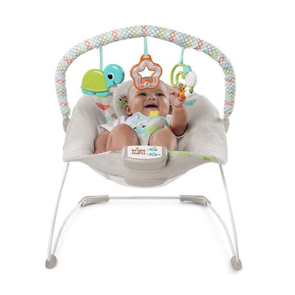 Bright Starts Soothing Vibrations Baby Bouncer (Happy Safari) - Kidsy