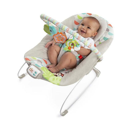 Bright Starts Soothing Vibrations Baby Bouncer (Happy Safari) - Kidsy