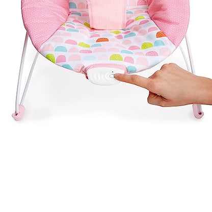Bright Starts Soothing Vibrations Baby Bouncer (Pink Unicorn) - Kidsy