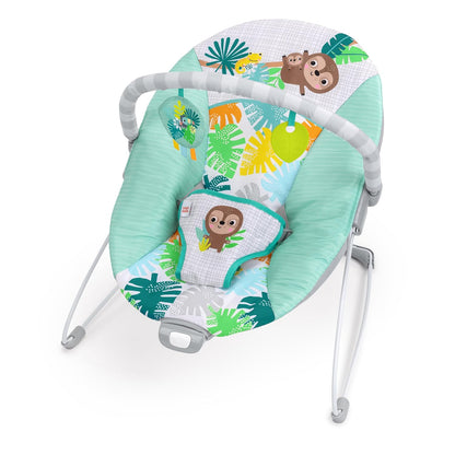 Bright Starts Wild Wonders Vibrating Baby Bouncer (Wild Wonders) - Kidsy