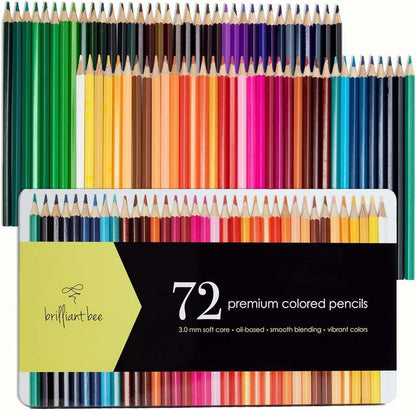 Brilliant Bee 72 Premium Colored Pencils Set - Kidsy