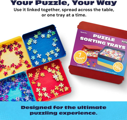 Buffalo Games Puzzle Sorting Trays - 7 Count (Pack of 1) - Kidsy