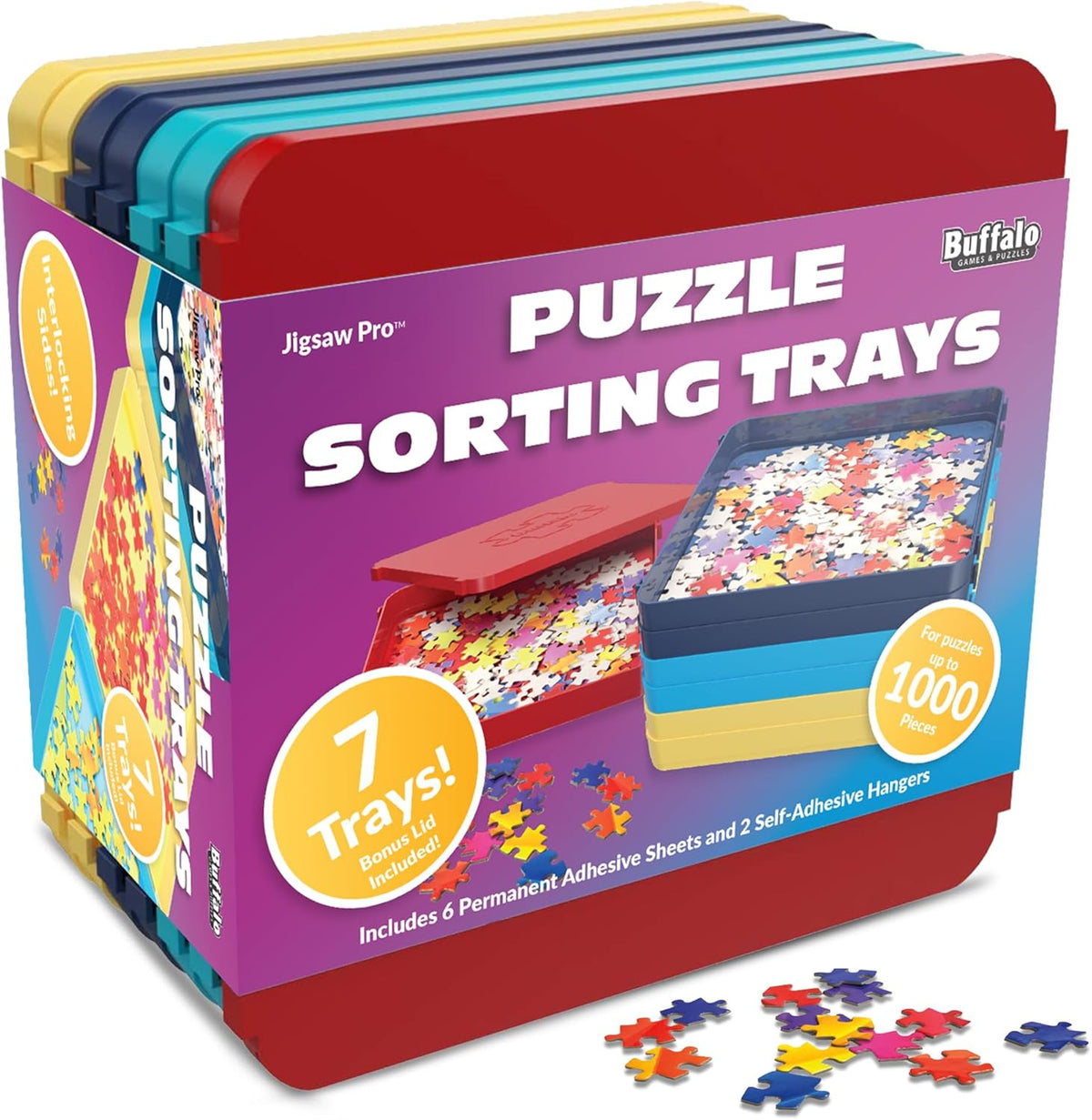 Buffalo Games Puzzle Sorting Trays - 7 Count (Pack of 1) - Kidsy