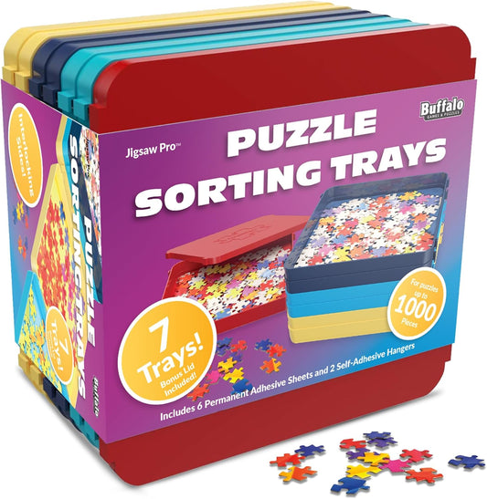 Buffalo Games Puzzle Sorting Trays - 7 Count (Pack of 1) - Kidsy