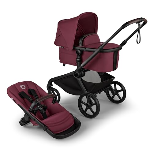 Bugaboo Kangaroo All - Terrain Single - to - Double Tandem Stroller (Dark Cherry) - Kidsy