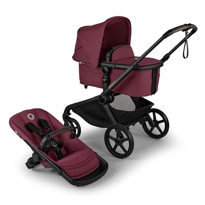 Bugaboo Kangaroo All - Terrain Single - to - Double Tandem Stroller (Dark Cherry) - Kidsy