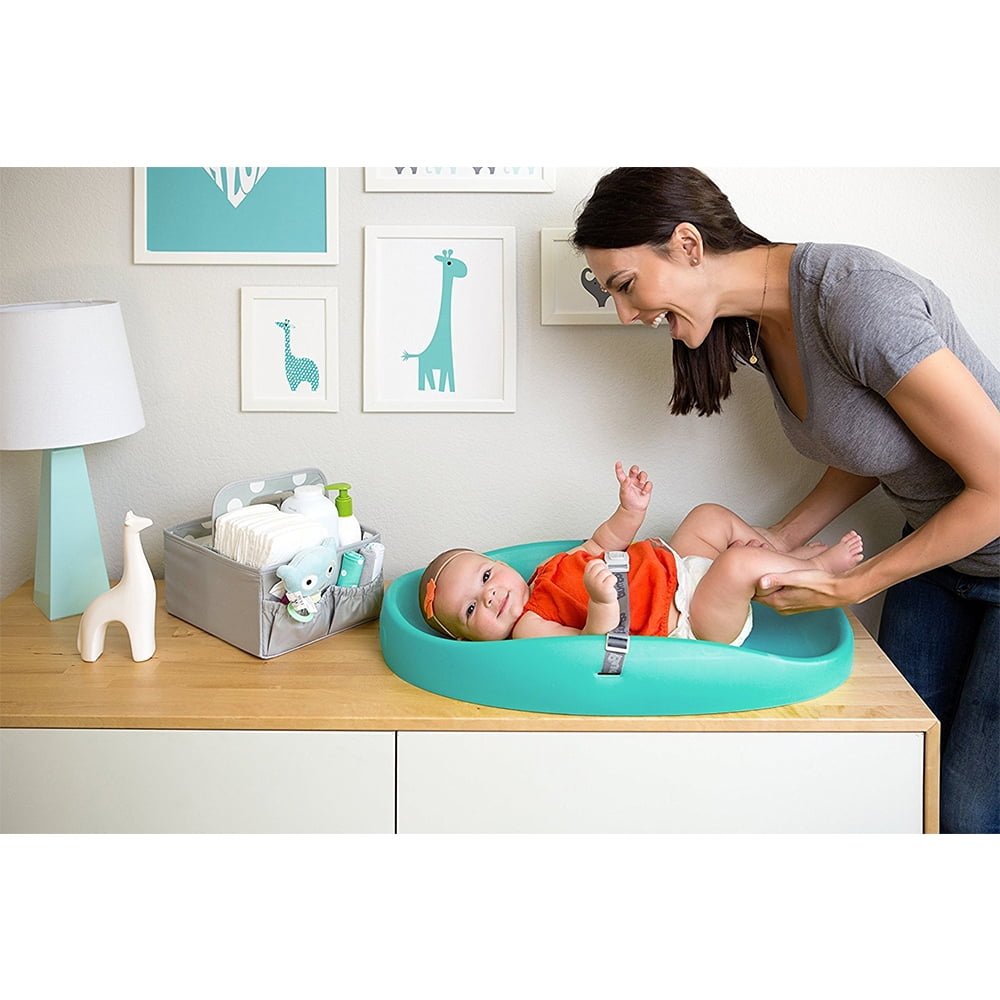 Bumbo Polyester Contoured Diaper Changing Pad (Aqua) - Kidsy