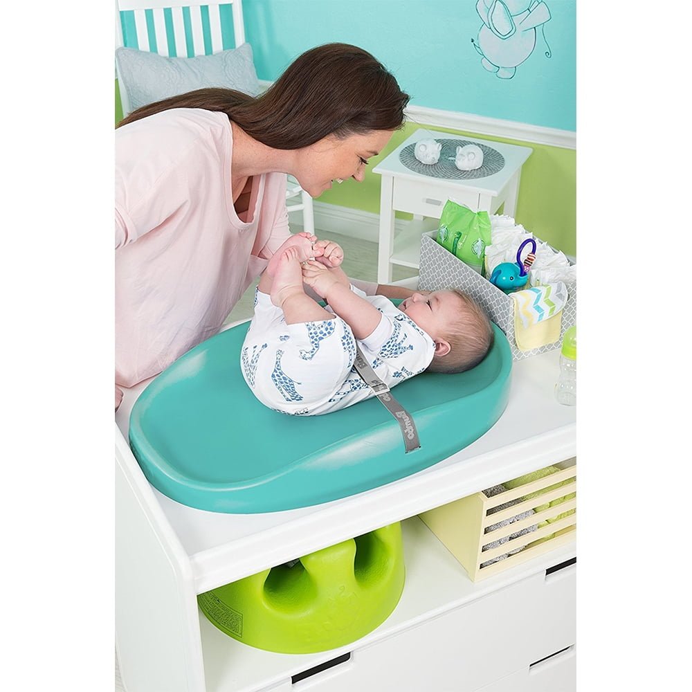 Bumbo Polyester Contoured Diaper Changing Pad (Aqua) - Kidsy