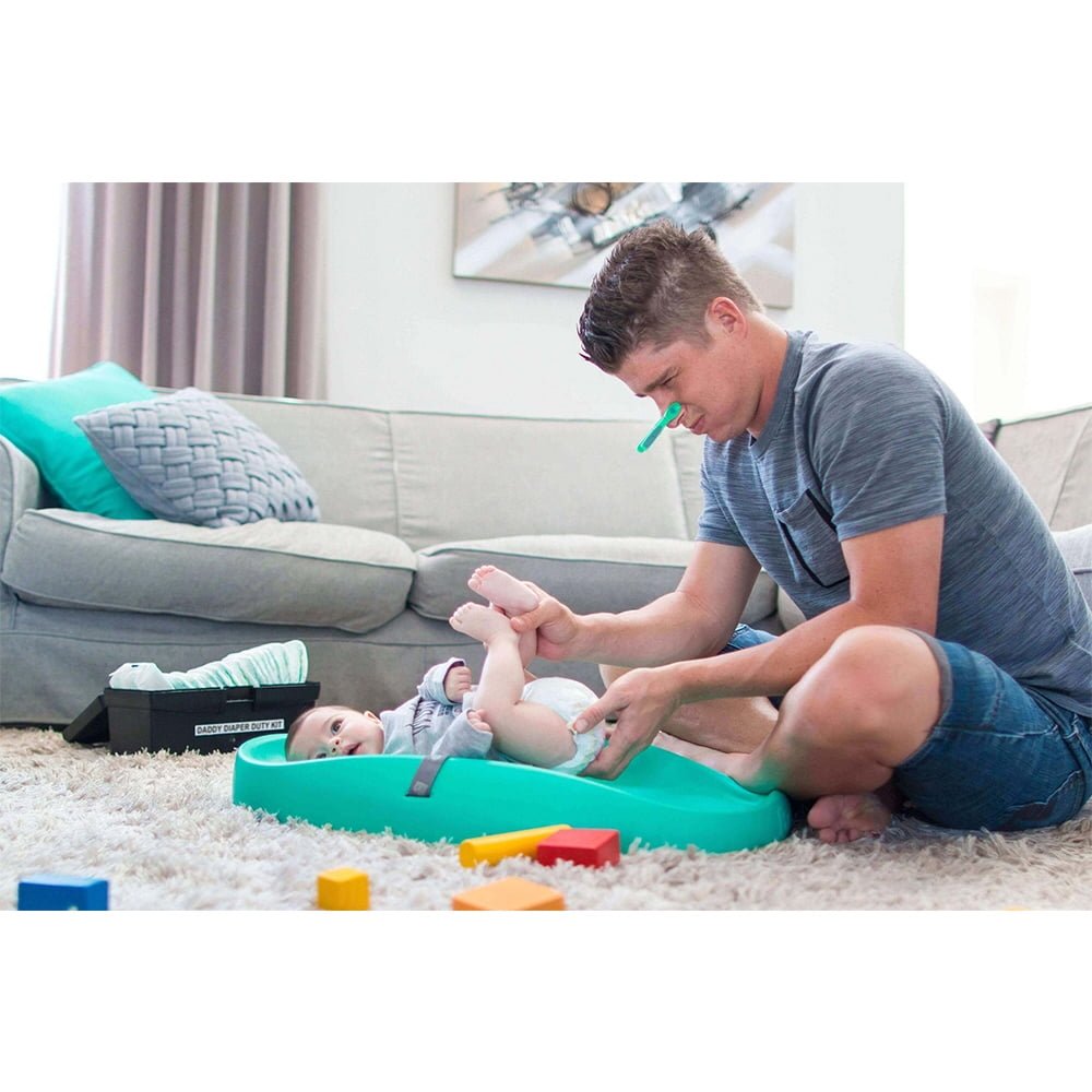 Bumbo Polyester Contoured Diaper Changing Pad (Aqua) - Kidsy