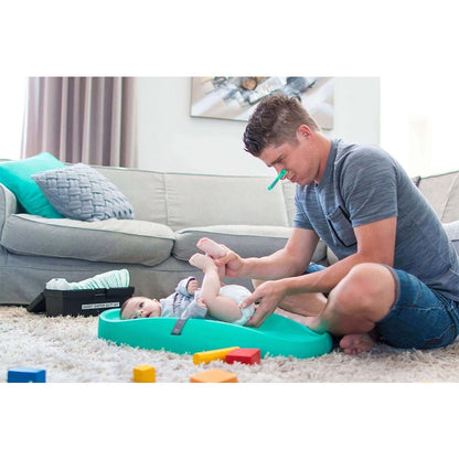 Bumbo Polyester Contoured Diaper Changing Pad (Aqua) - Kidsy