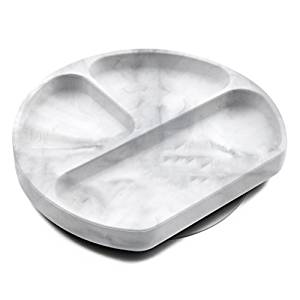 Bumkins Silicone Grip Dish (Marble) - Kidsy