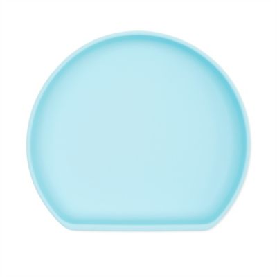 Bumkins Silicone Grip Plate (Blue) - Kidsy