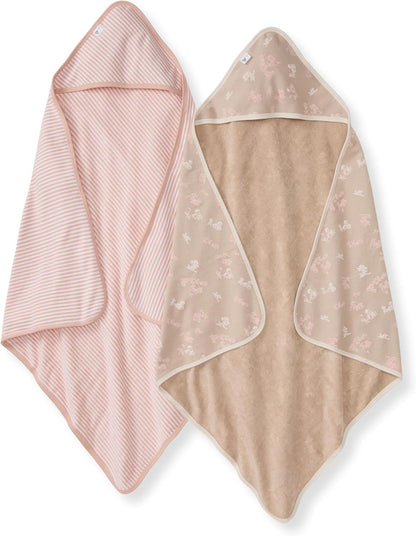 Burt's Bees Baby Infant Hooded Towels, Nursery Towel with Hood Set, 29 x 29 in - Kidsy