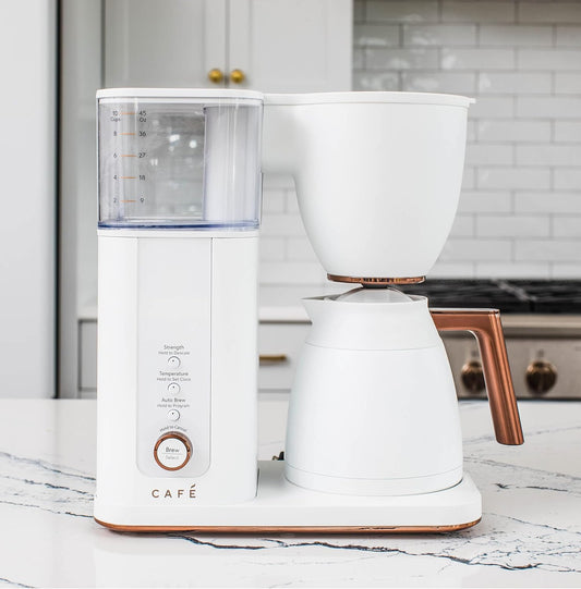 Café Specialty Drip Coffee Maker 10 - Cup Insulated Thermal Carafe WiFi Enabled (Matte White) - Kidsy