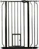 Carlson 29.5–36.5 Inch Extra Tall Walk-Through Pet Gate (Black) - Kidsy