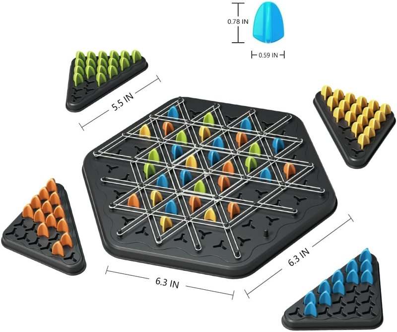 Chain Triangle Chess Game Geometric Chess Game Board Games - Kidsy
