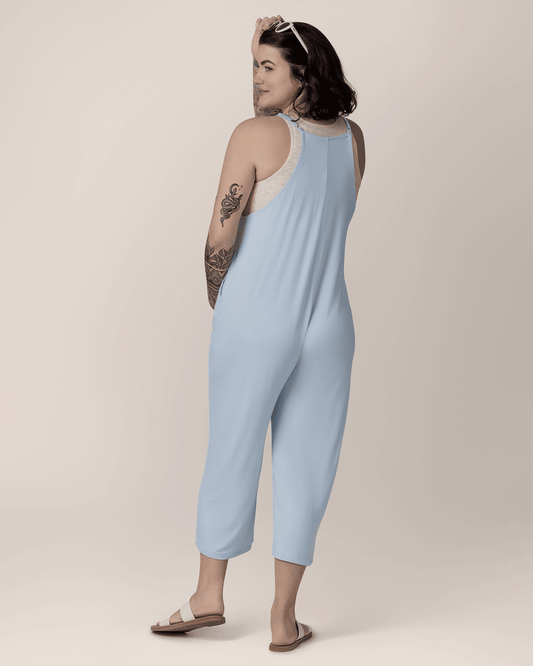 Charlie Maternity & Nursing Romper | French Blue - Kidsy