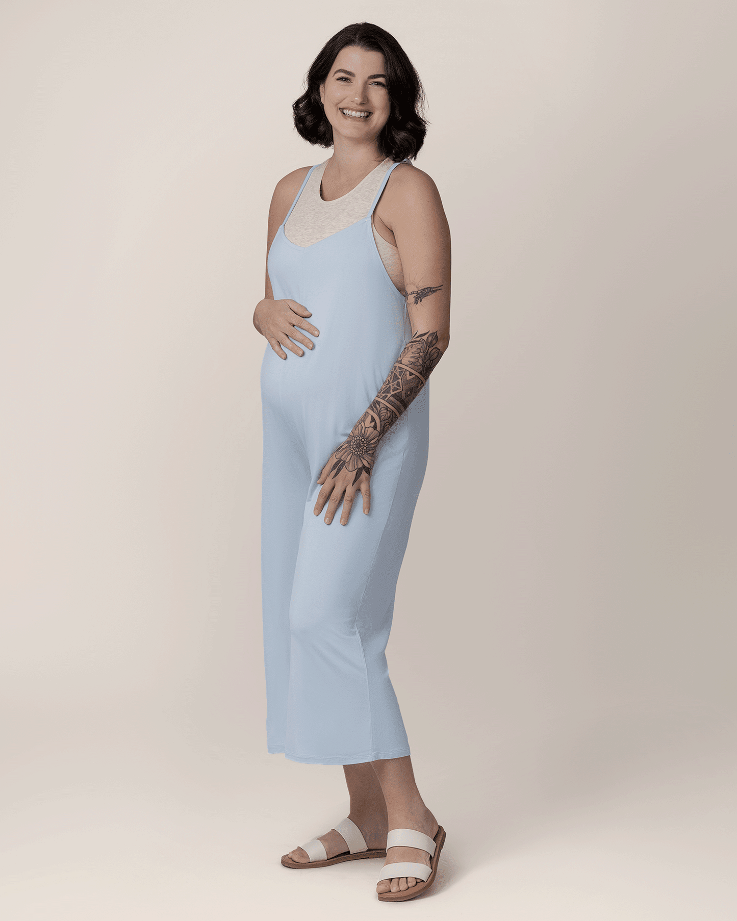 Charlie Maternity & Nursing Romper | French Blue - Kidsy