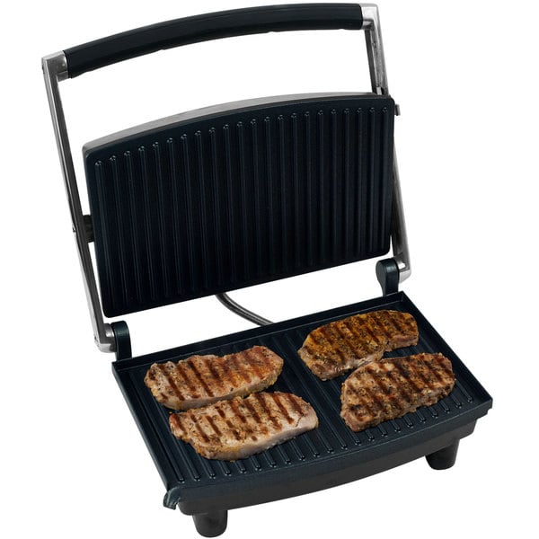 Chef Buddy Panini Press Grill & Sandwich Maker (Black) - Kidsy