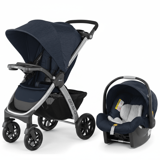 Chicco Bravo 3-in-1 Trio Travel System (Brooklyn/Navy) - Kidsy