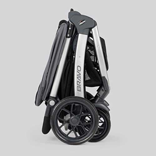 Chicco Bravo 3 - in - 1 Trio Travel System with KeyFit 30 Infant Car Seat (Camden/Black) - Kidsy