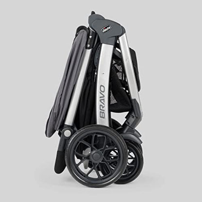 Chicco Bravo 3 - in - 1 Trio Travel System with KeyFit 30 Infant Car Seat (Camden/Black) - Kidsy