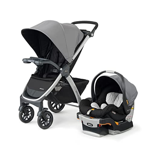 Chicco Bravo 3 - in - 1 Trio Travel System with KeyFit 30 Infant Car Seat (Camden/Black) - Kidsy
