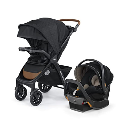 Chicco Bravo Primo Trio Travel System (Springhill/Black) - Kidsy