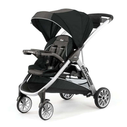 Chicco BravoFor2 Standing/Sitting Double Stroller (Iron) - Kidsy