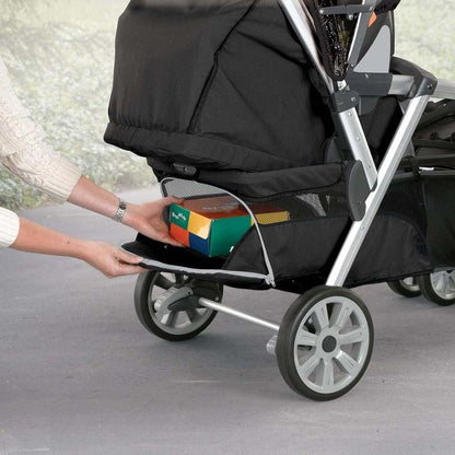 Chicco Cortina Together Double Stroller - Minerale (Black/Silver) - Kidsy