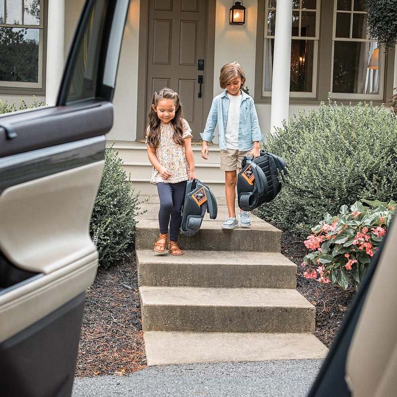 Chicco GoFit ClearTex Plus Backless Booster Car Seat (Sunset) - Kidsy