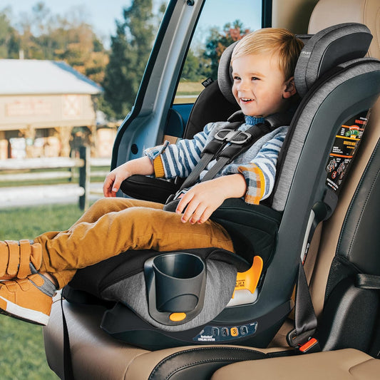 Chicco MyFit 2 - in - 1 Harness Booster Car Seat 26.5–100 lbs (Iron/Black) - Kidsy