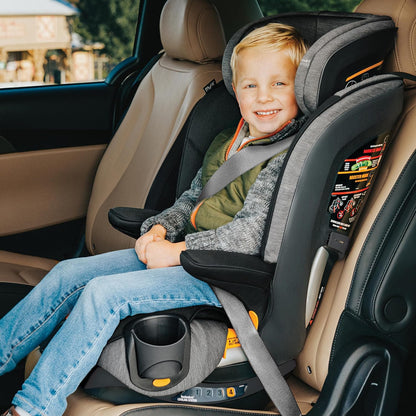 Chicco MyFit 2 - in - 1 Harness Booster Car Seat 26.5–100 lbs (Iron/Black) - Kidsy