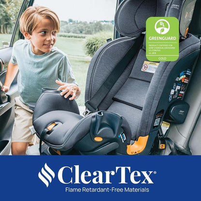 Chicco OneFit LX ClearTex All - in - One Car Seat (Ebony) - Kidsy