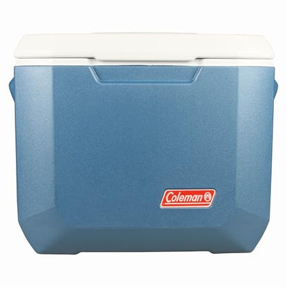 Coleman Xtreme 50qt Rolling Cooler with Wheels, Extra - Walled Insulation (Blue) - Kidsy