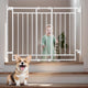 COMOMY 27.5 - 43" Baby Gate No Bottom Bar for Stairs and Doorways (White) - Kidsy