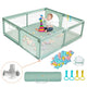 COMOMY Extra - Large Baby Playpen 79"x71" (Dark Green) - Kidsy