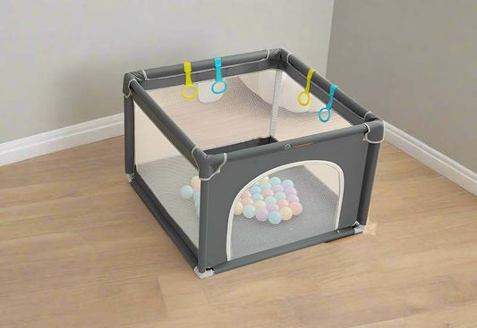 COMOMY Playpen – for Babies and Toddlers, 36"x36" (Dark Grey) - Kidsy