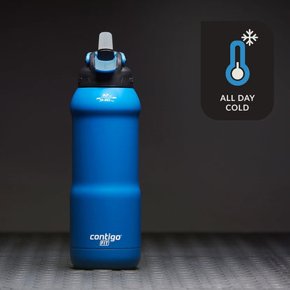 Contigo Fit Autospout Water Bottle, 32 oz (Blue/Black) - Kidsy