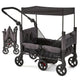 Contours Curve 360 Double Stroller Wagon with Car Seat Compatibility (Black) - Kidsy